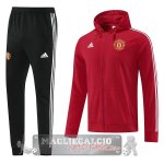 Manchester United Insieme Completo Rosso Felpa Cappuccio 2022-23