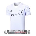 Cruzeiro EC Formazione Maglia Calcio 2023 Bianco Purpura