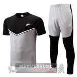 Formazione Set Completo Maglia Calcio Nike 2022-2023 Nero Grigio