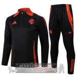 Set Completo Felpa Allenamento Formazione Internacional 2025 2026 Nero