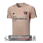 Sao Paulo Formazione Maglia Calcio 2023-24 Giallo Arancione