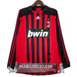 Home Manica Lunga Maglia Calcio AC Milan 2007-2008