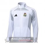 Lunga Zip Giacca Real Madrid 2025 2026 Bianco I Grigio