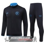 Napoli Insieme Complet Nero Blu Giacca Lunga Zip 2023-24