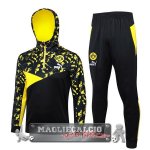 Giacca Felpa Cappuccio Borussia Dortmund 2023-24 Nero I Giallo