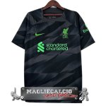 Thailandia Maglia Calcio Portiere Liverpool 2023-24 Nero Grigio