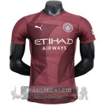 Terza Giocatori Maglia Manchester City 2024 2025 Rosso
