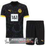 Borussia Dortmund Set Completo Bambino Maglia Calcio Away 2023-24