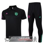Bayern Monaco Nero Set Completo Maglia POLO 2023-24