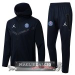 Paris Saint Germain Insieme Completo Blu Navy Giacca Felpa Cappuccio 2022-23 Paris Saint Germain Insieme Completo Blu Navy Giacca Felpa Cappuccio 2022-23