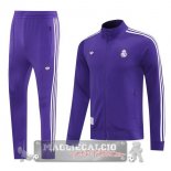 Set Completo Lunga Zip Giacca Real Madrid 2025 2026 Purpureo