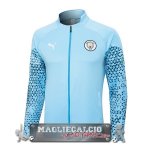 Manchester City Blu Giacca Lunga Zip 2023-24