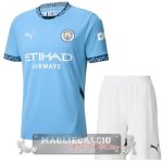 Home Conjunto De Bambino Manchester City 2024 2025 Blu