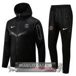 Paris Saint Germain Insieme Completo I Nero Giacca Felpa Cappuccio 2022-23 Paris Saint Germain Insieme Completo I Nero Giacca Felpa Cappuccio 2022-23