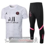 Paris Saint Germain Formazione Set Completo Maglia Calcio 2021-22 Blanco Negro Rosa