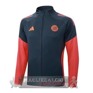 Lunga Zip Giacca Bayern Munich 2025 2026 Grigio Navy Rosso