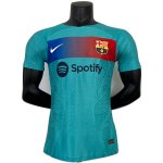 Tailandia Speciale Giocatori Maglia Calcio Barcellona 2023-24 Blu Verde