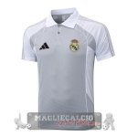 Real Madrid Grigio Bianco Maglia POLO 2025 2026