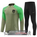 Felpa Da Allenamento Set Completo Atlético Madrid 2023-24 Verde I Nero