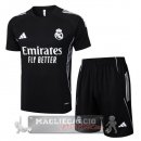 Set Completo Maglia Formazione Real Madrid 2025 2026 Nero Bianco