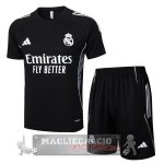 Set Completo Maglia Formazione Real Madrid 2025 2026 Nero Bianco