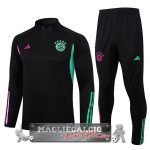 Felpa Da Allenamento Set Completo Bayern Monaco 2023-24 Nero Purpureo Verde