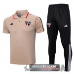 Sao Paulo Giallo Arancione Set Completo Maglia POLO 2023-24