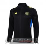 Lunga Zip Giacca Manchester United 2025 2026 Nero Giallo Blu