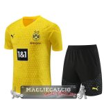 Borussia Dortmund Formazione Set Completo Maglia Calcio 2023 Giallo I Nero