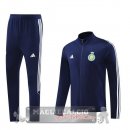 Set Completo Lunga Zip Giacca Al Nassr 2025 2026 Blu I Navy