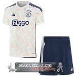 Ajax Set Completo Bambino Maglia Calcio Away 2023-24