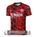 Manchester United Formazione Maglia Calcio 2023-24 Rosso