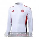 Lunga Zip Giacca Bayern Munich 2025 2026 Bianco Rosso Nero