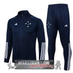 Cruzeiro Insieme Completo Blu Navy Giacca Lunga Zip 2023-24