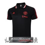 Juventus Nero Rosso Maglia POLO 2023-24