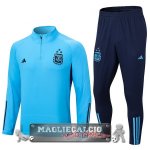 Felpa Da Allenamento Bambino Set Completo Argentina 2023 Blu