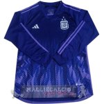 Away Maglia Calcio Manica lunga Argentina 3 Stars Coppa Del Mondo 2022