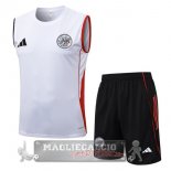 Formazione Senza Maniche Set Completo Ajax 2025 2026 Bianco Nero Formazione Senza Maniche Set Completo Ajax 2025 2026 Bianco Nero