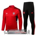 Bayern Monaco Insieme Completo Rosso Nero Giacca 2022-23