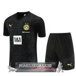 Borussia Dortmund Formazione Set Completo Maglia Calcio 2023 Nero
