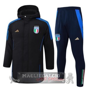 Set Completo Giù Giacca Italia 2025 Nero Blu