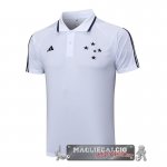 Cruzeiro Bianco Maglia POLO 2023-24