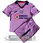 Cruz Azul Set Completo Bambino Maglia Calcio Portiere 2022-23 Purpureo