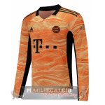 Manica lunga Maglia Calcio Portiere Bayern Munchen 2021-22 Arancione