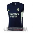 Maglia Formazione Senza Maniche Real Madrid 2025 2026 Blu Navy I Verde
