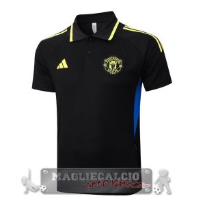 Manchester United Nero Giallo Maglia POLO 2025 2026