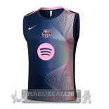 Maglia Formazione Senza Maniche Barcelona 2025 2026 Blu-Rosa