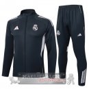 Set Completo Lunga Zip Giacca Real Madrid 2025 2026 Grigio Navy