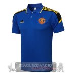Manchester United blu nero Maglia POLO 2021-22