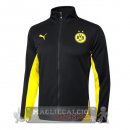 Lunga Zip Giacca Borussia Dortmund 2024 2025 Nero Giallo